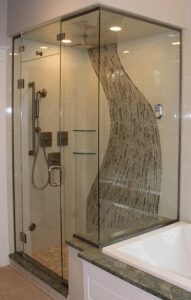 frameless shower enclosure