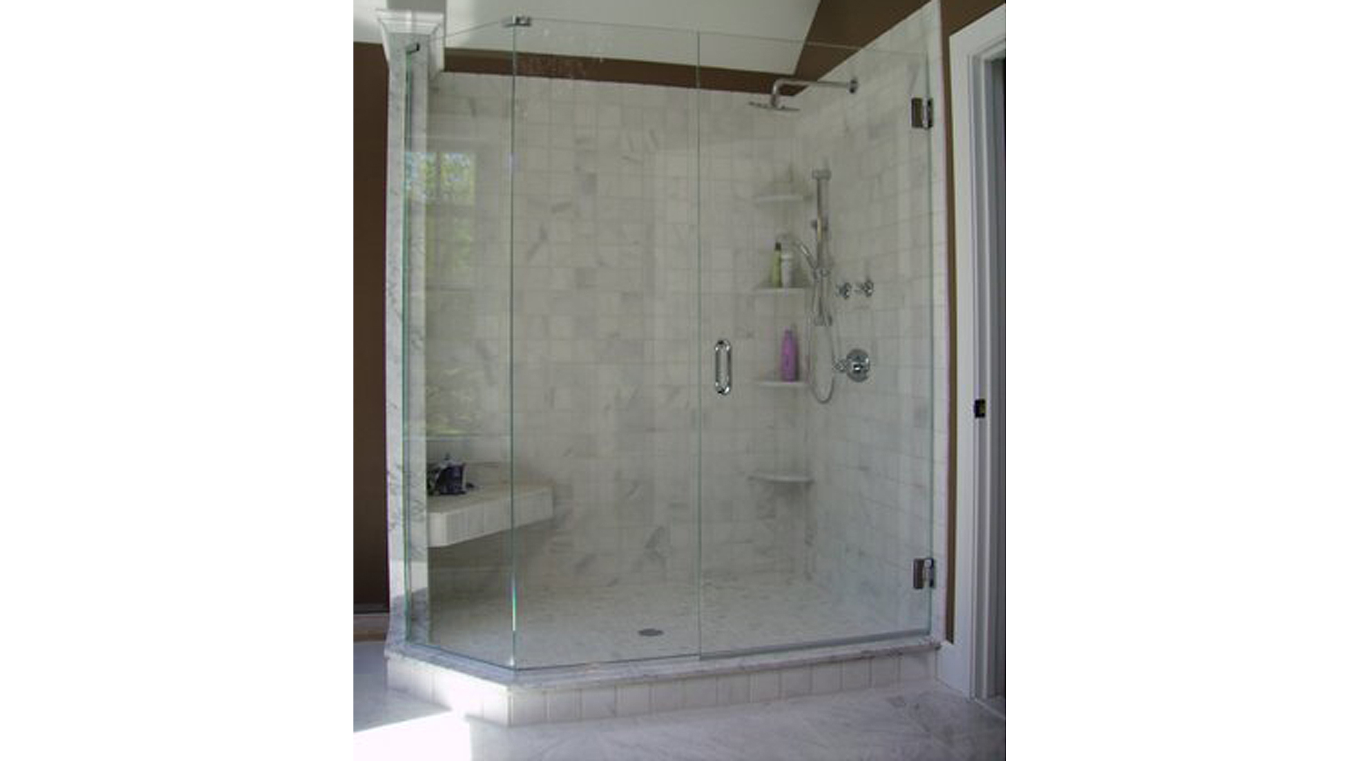 Frameless Walk In Shower Doors Signature Glass Inc 1064