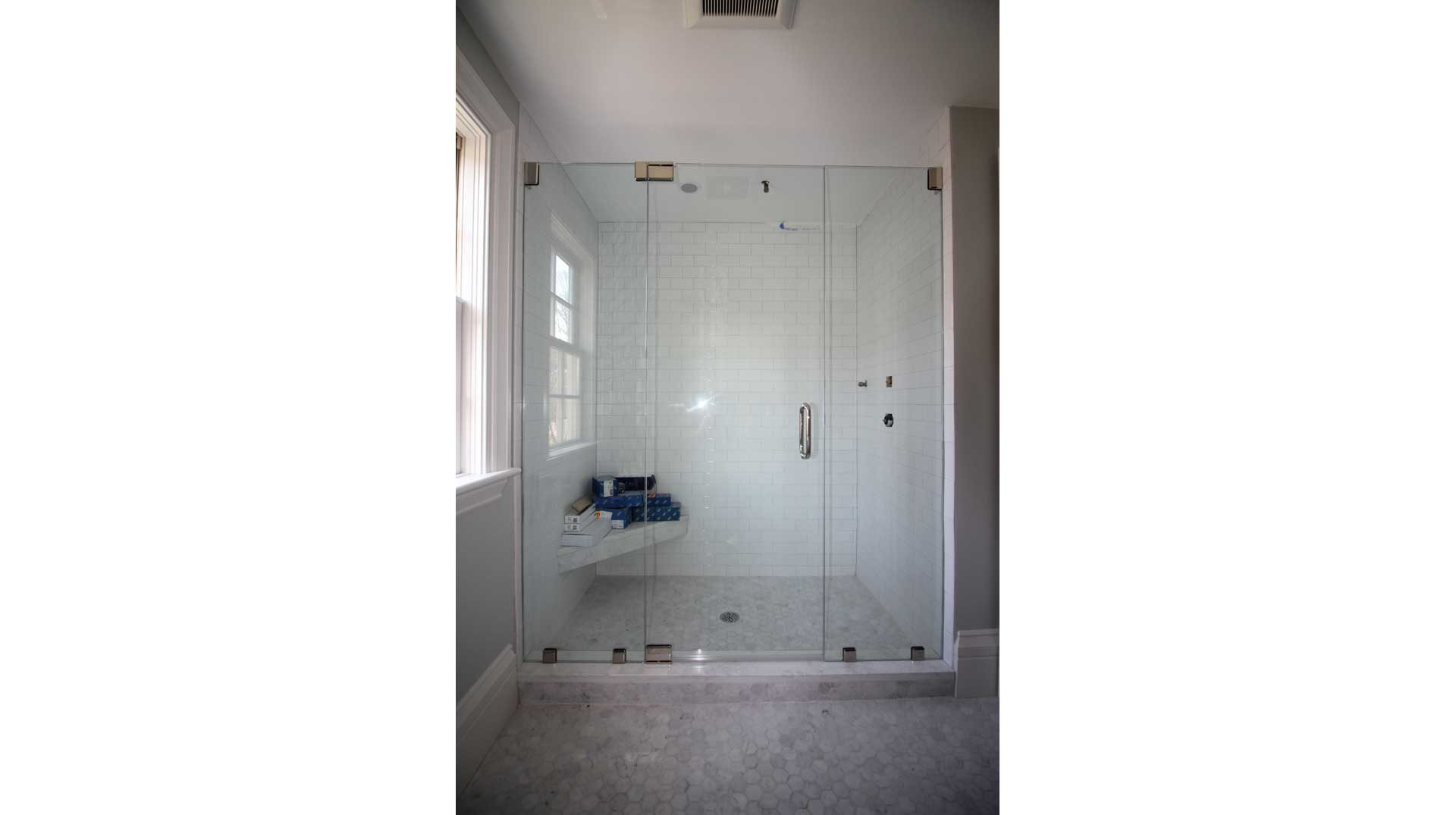 frameless glass shower enclosure plymouth