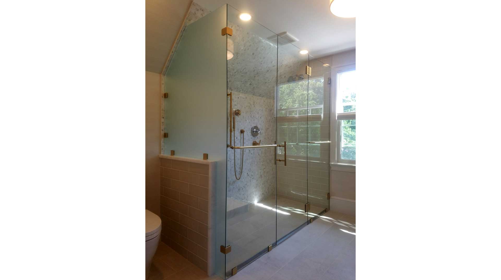 Frameless Shower Enclosure In Plymouth Ma Signature Glass Inc