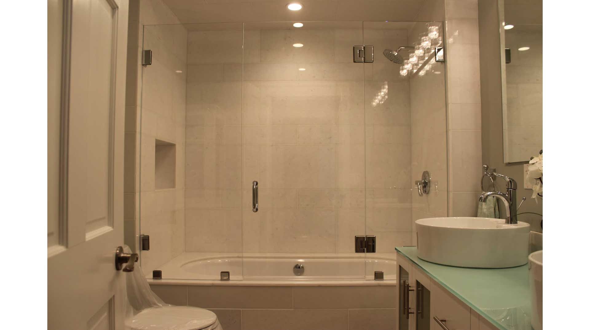 Frameless Glass Shower Enclosure in Fall River MA