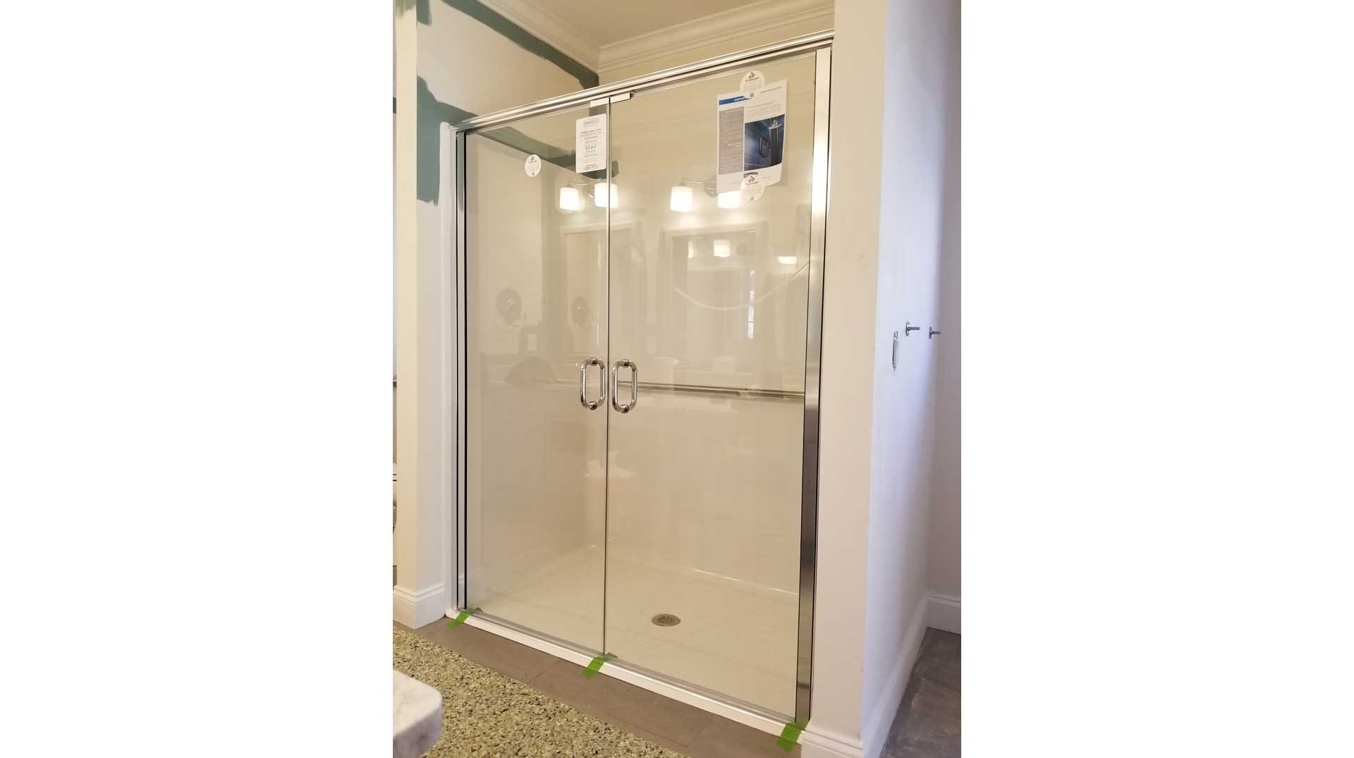 ADA compliant frameless glass shower doors