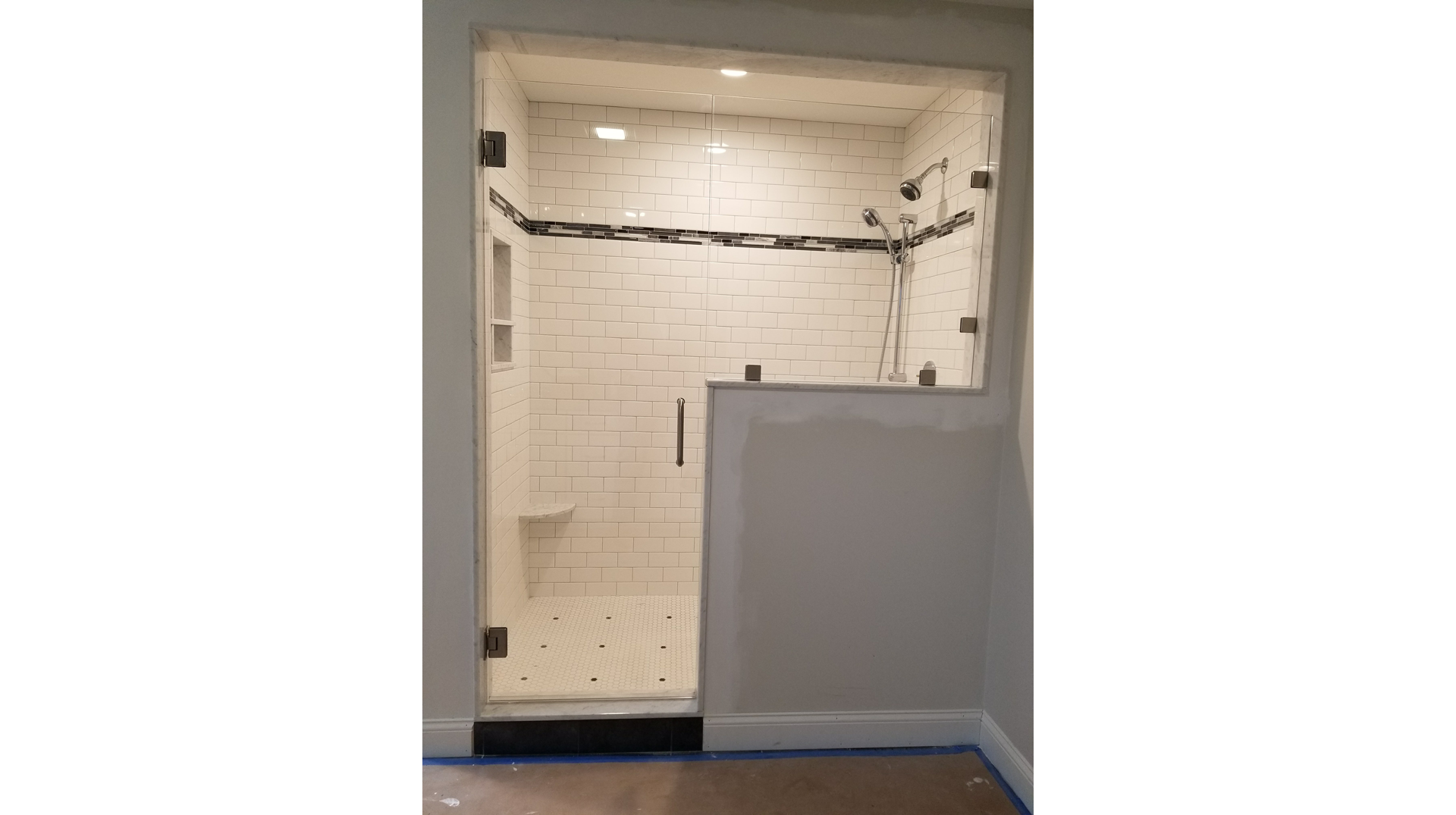 Frameless Shower Enclosure in Acushnet MA
