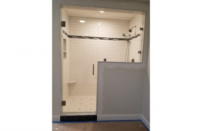 Frameless Shower Enclosure in Acushnet MA