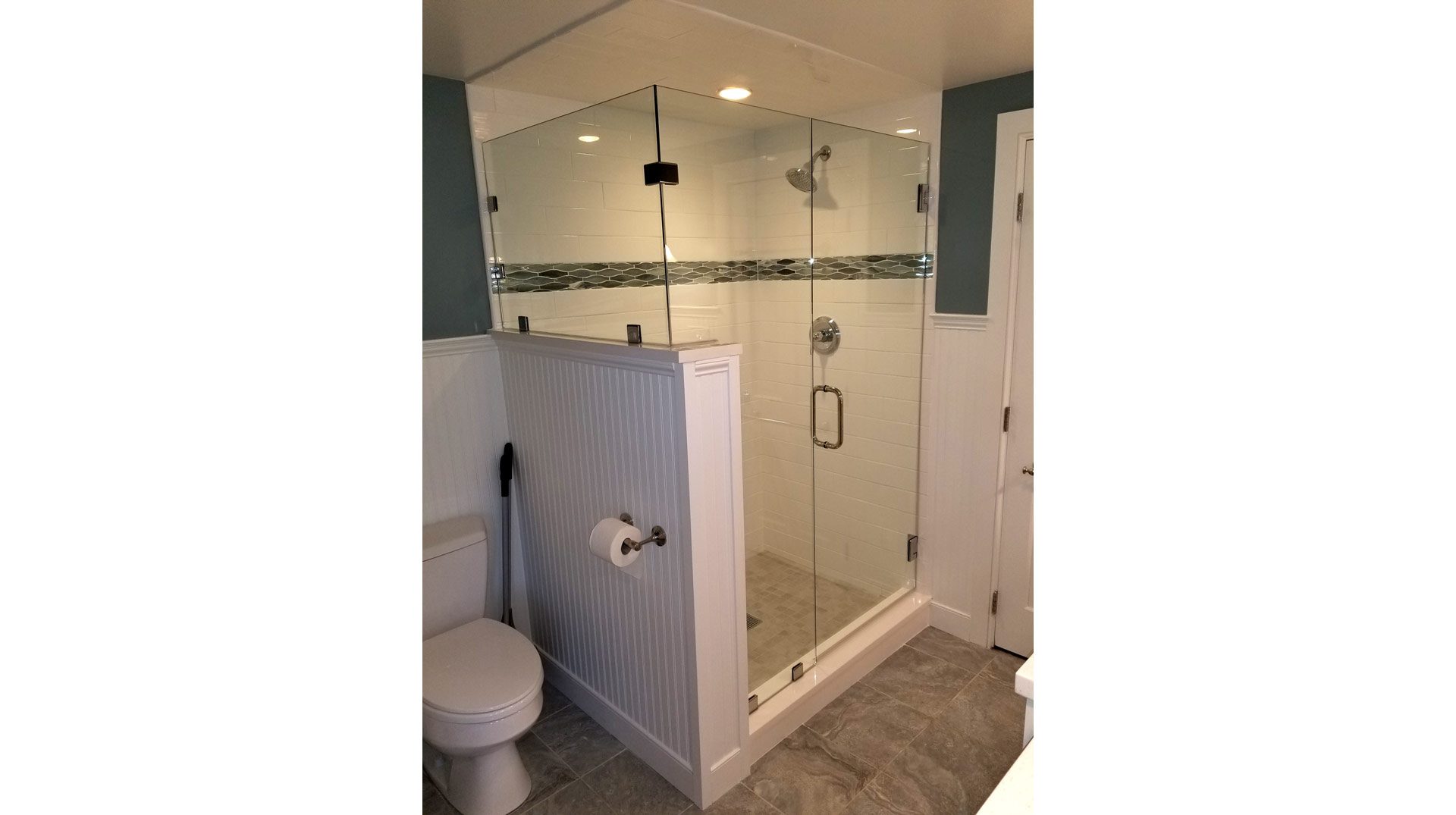 Frameless Glass Shower Enclosure in Plymouth MA