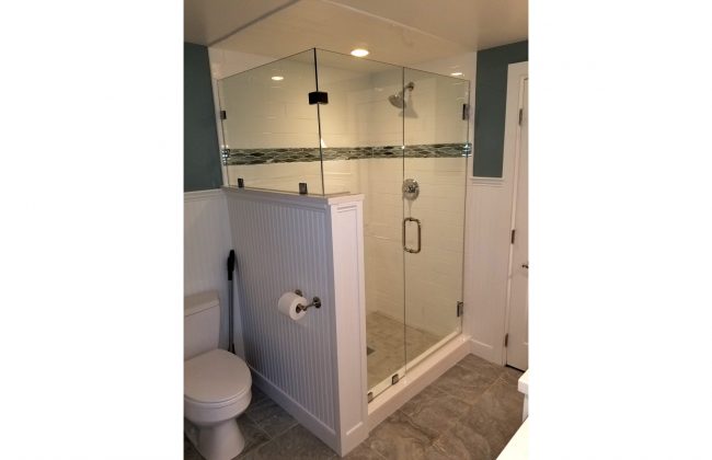 Frameless Glass Shower Enclosure in Plymouth MA